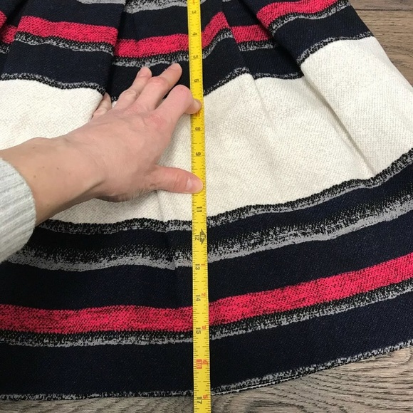 Zara Basic Women’s Full Skirt Color Block Stripe S - Picture 7 of 8